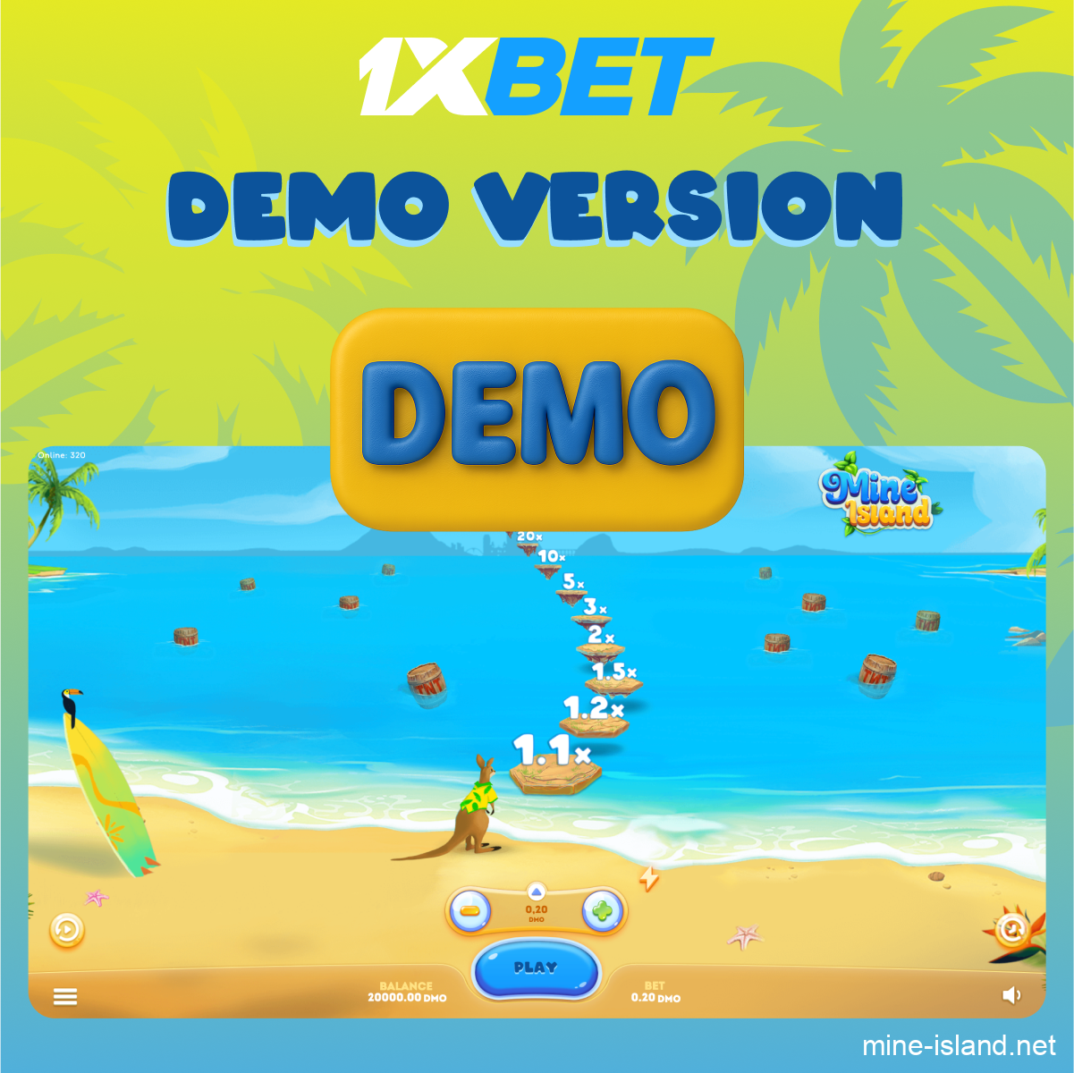 Mine Island demo mode play
