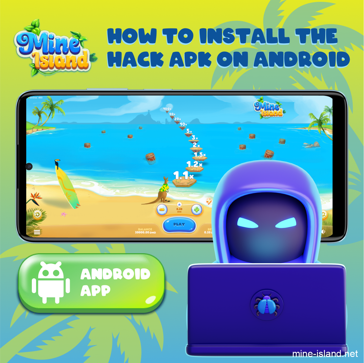 Mine hack install Android APK