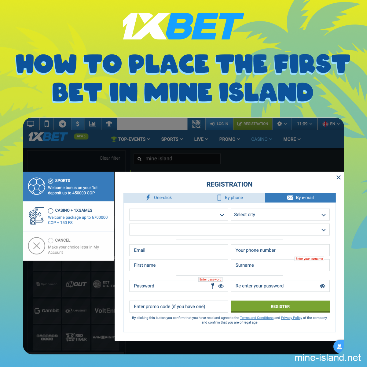 Mine Island first bet guide