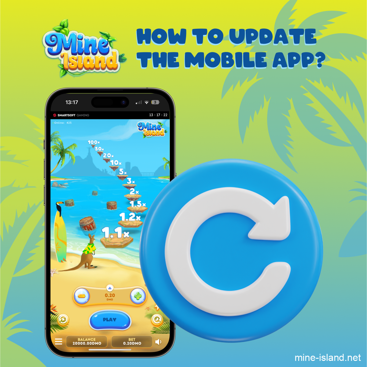 Mine app update instructions