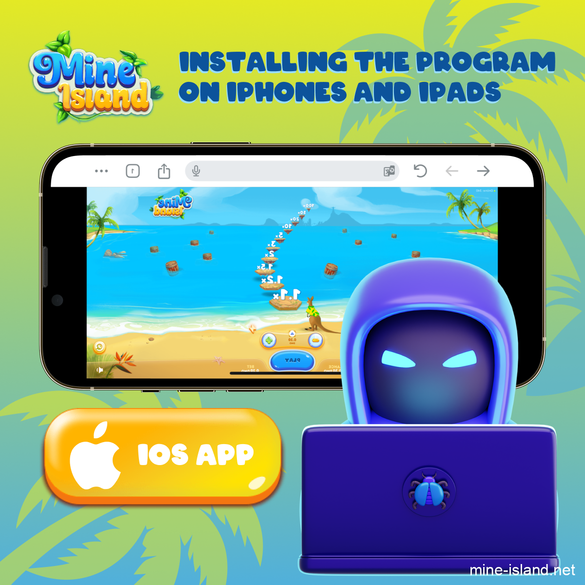 Mine hack install iOS app